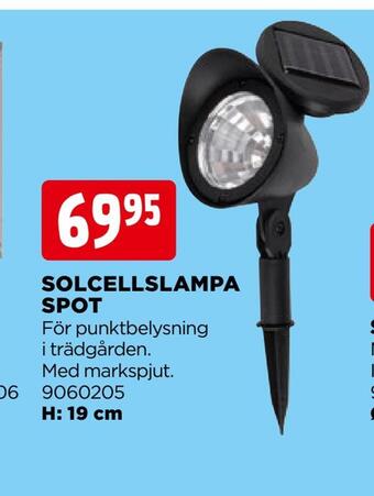 Jem&Fix Solcellslampa spot erbjuda