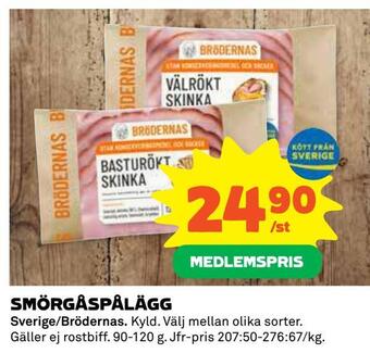 Coop Konsum Smörgåspålägg erbjuda