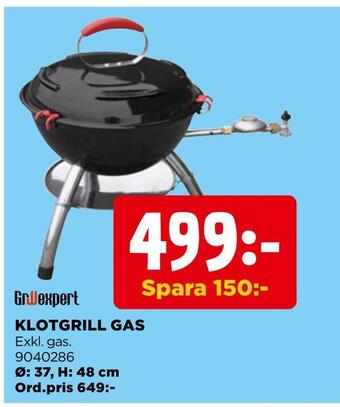 Jem&Fix Klotgrill gas erbjuda