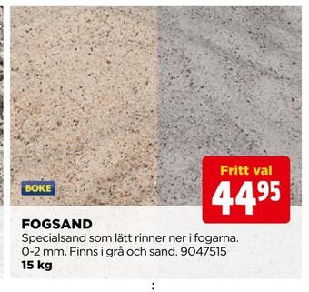 Jem&Fix Fogsand erbjuda