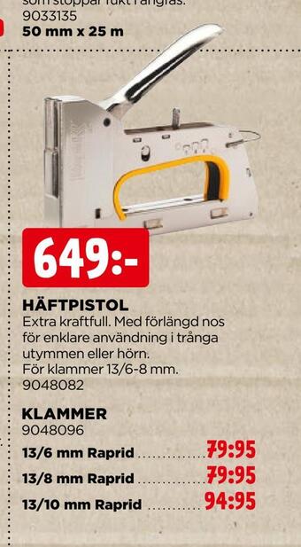 Jem&Fix Häftpistol erbjuda