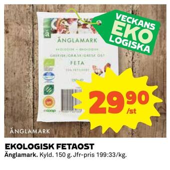 Coop Konsum Ekologisk fetaost erbjuda