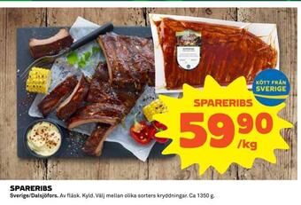 Coop Daglivs Spareribs erbjuda