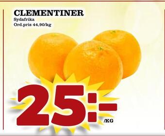Din Mat Clementiner erbjuda