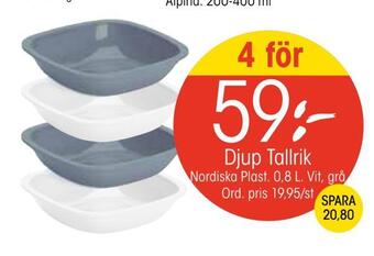 EKO Djup tallrik erbjuda