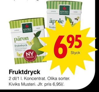 Matöppet Fruktdryck erbjuda