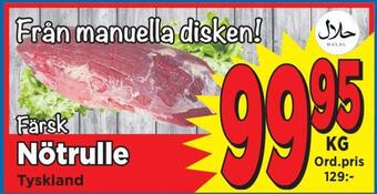 Supergrossen Nötrulle erbjuda