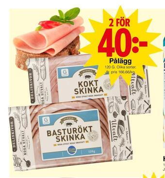 Matöppet Pålägg erbjuda