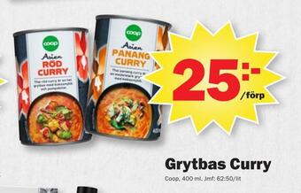 Pekås Grytbas curry erbjuda