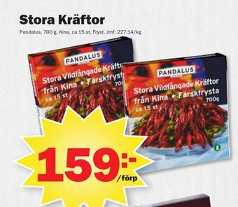 Pekås Stora kräftor erbjuda