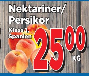 Supergrossen Nektariner/ persikor erbjuda