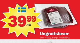 Pekås Ungnötslever erbjuda