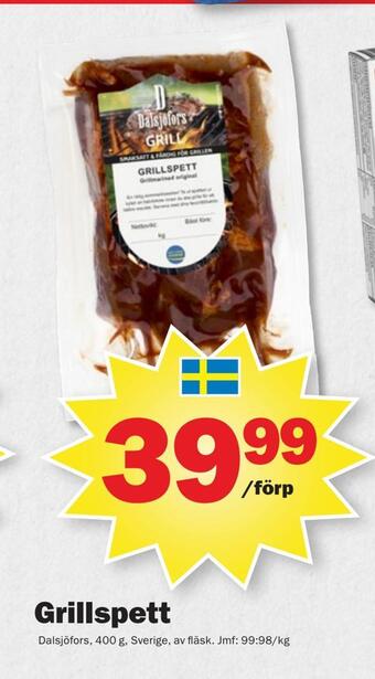 Pekås Grillspett erbjuda