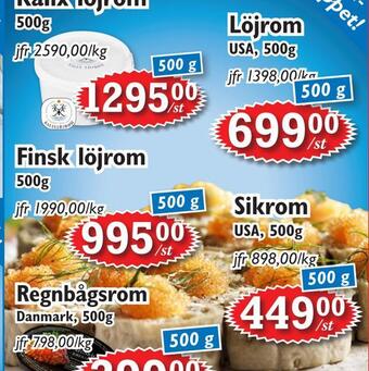 T-jarlen Löjrom erbjuda
