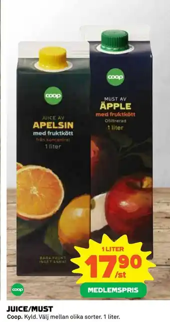 Coop Juice/must erbjuda