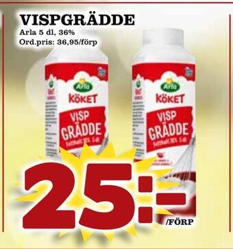Supergrossen Vispgrädde erbjuda