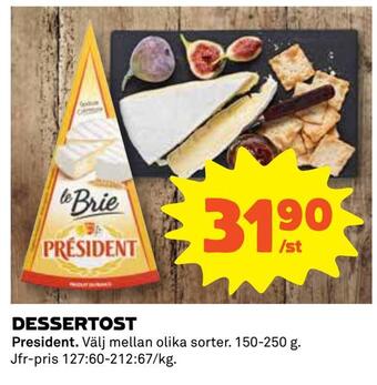 Coop Dessertost erbjuda