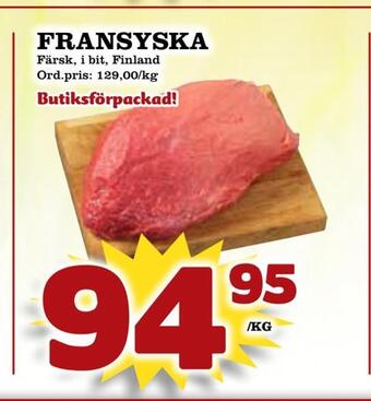 Supergrossen Fransyska erbjuda
