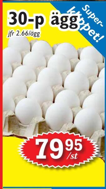 T-jarlen 30-p ägg erbjuda