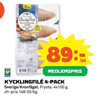 Coop Kycklingfilé 4-pack erbjuda