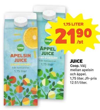 Coop Forum Juice erbjuda