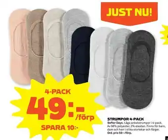 Coop Forum Strumpor 4-pack erbjuda