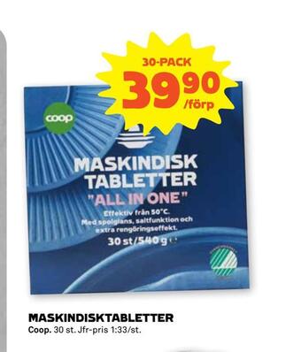 Coop Forum Maskindisktabletter erbjuda