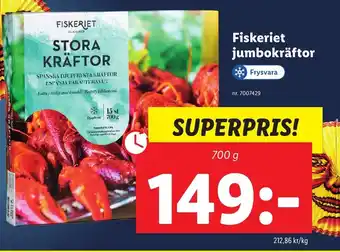 Lidl Fiskeriet jumbokräftor erbjuda