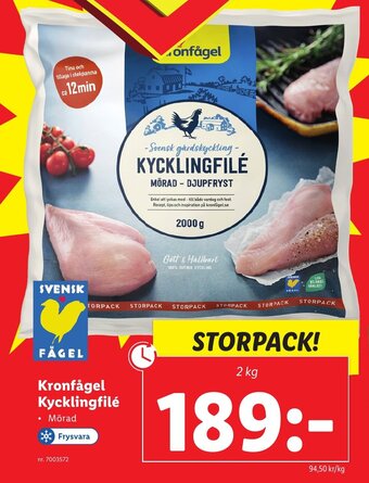Lidl Kronfågel Kycklingfilé erbjuda