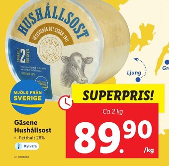 Lidl Gäsene Hushållsost erbjuda