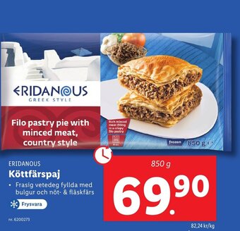 Lidl ERIDANOUS Köttfärspaj erbjuda