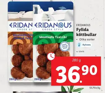 Lidl ERIDANOUS Fyllda köttbullar erbjuda