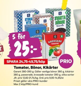 City Gross Garant bönor erbjuda