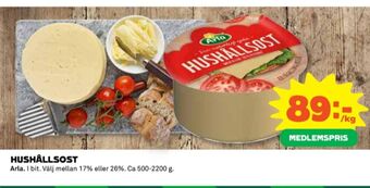 Coop Arla hushållsost erbjuda
