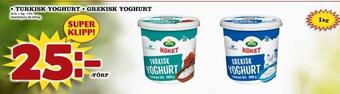 Nya Pulsen Turkisk yoghurt • grekisk yoghurt erbjuda
