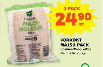 Stora Coop Förkokt majs 2-pack erbjuda