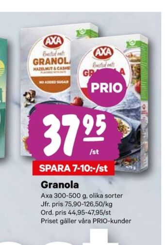 City Gross Axa granola erbjuda