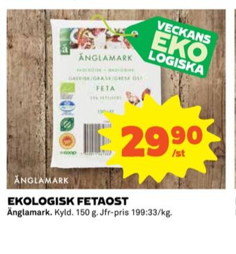 Coop Änglamark fetaost erbjuda