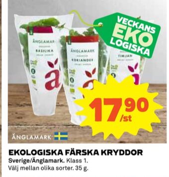 Coop Änglamark kryddörter erbjuda