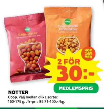 Stora Coop Nötter erbjuda