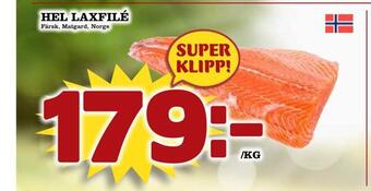Nya Pulsen Hel laxfilé erbjuda