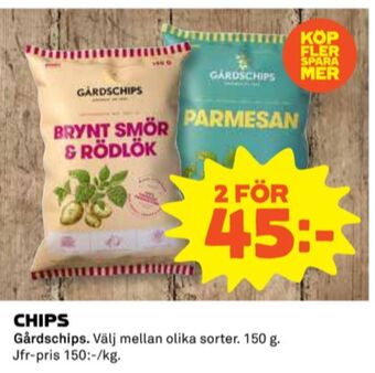 Coop Gårdschips erbjuda