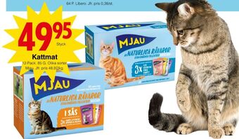 Matöppet Mjau kattmat erbjuda