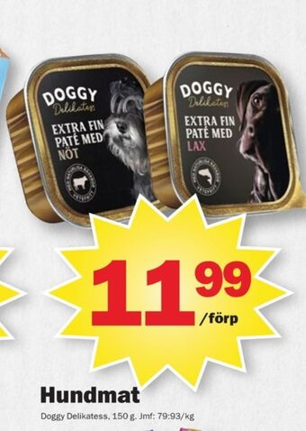 Pekås Doggy hundmat erbjuda