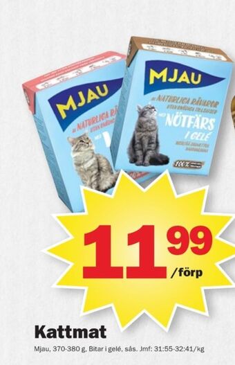 Pekås Mjau kattmat erbjuda