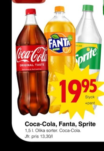Matöppet Coca cola läskedryck erbjuda