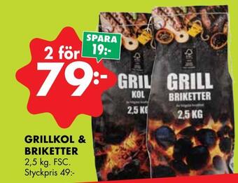 ÖoB Grillkol & briketter erbjuda