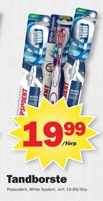 Pekås Pepsodent tandborste erbjuda