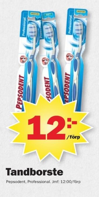 Pekås Pepsodent tandborste erbjuda