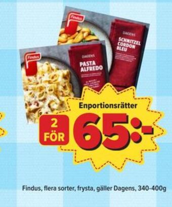 Östenssons Findus färdigrätter erbjuda